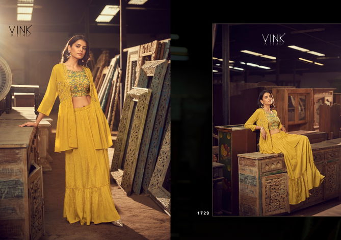 Limelight 2 By Vink 1727 To 1730 Party Wear Indo Western Lehenga Suppliers in India